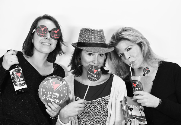 De gauche à droite : Sophie, Magali et Claire, les piliers du Bar à Voyages