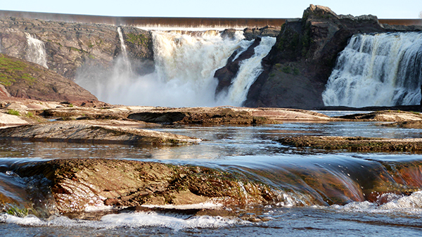 Les impressionnantes chutes de la Chaudière à côté de Québec