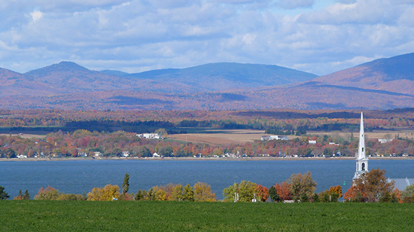 Vue sur le clocher de Saint-Michel Bellechasse - Québec