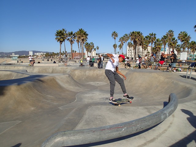 Les fans de skate se réunissent tous au Venice Beach Skate Park
