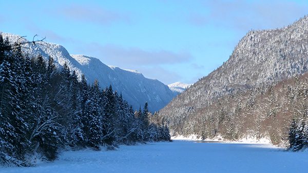 Le Parc Jacques Cartier dans ses habits d'hiver ©Franck/Le Bar à Voyages