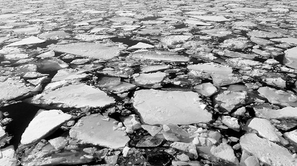 Blocs de glace sur le fleuve Saint-Laurent ©Franck/Le Bar à Voyages