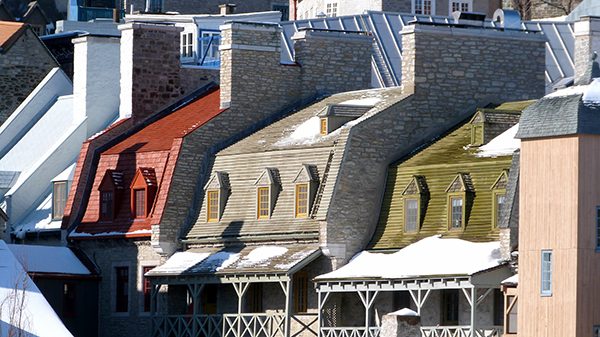 Les toits du vieux Québec en hiver ©Franck/Le Bar à Voyages