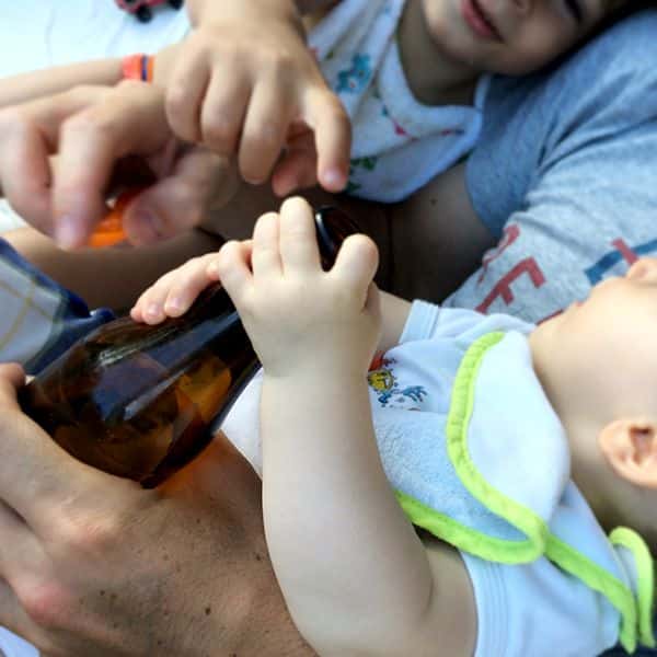 Touche pas à la bière de mon papa !