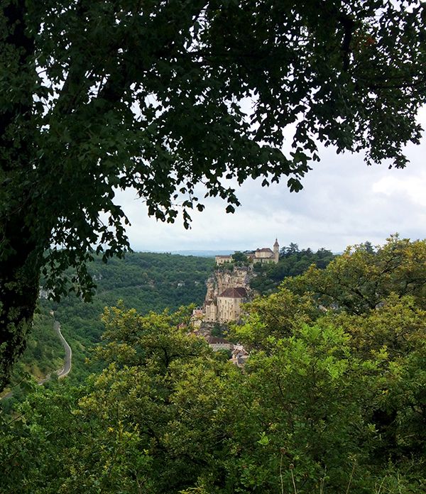 Vue sur le sanctuaire de Rocamadour